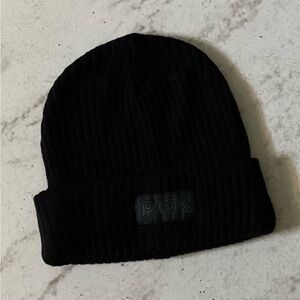 Women’s PINK Victoria's Secret Black Knit Hat